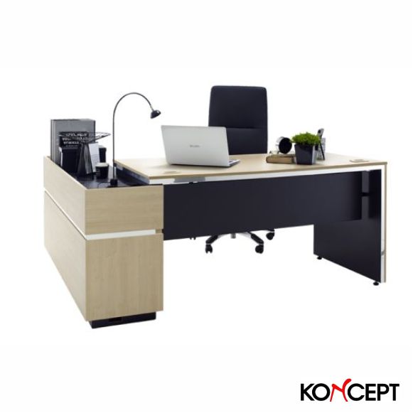 Buford Executive Desk (BU-DK180L-M) – Allora Office Furniture