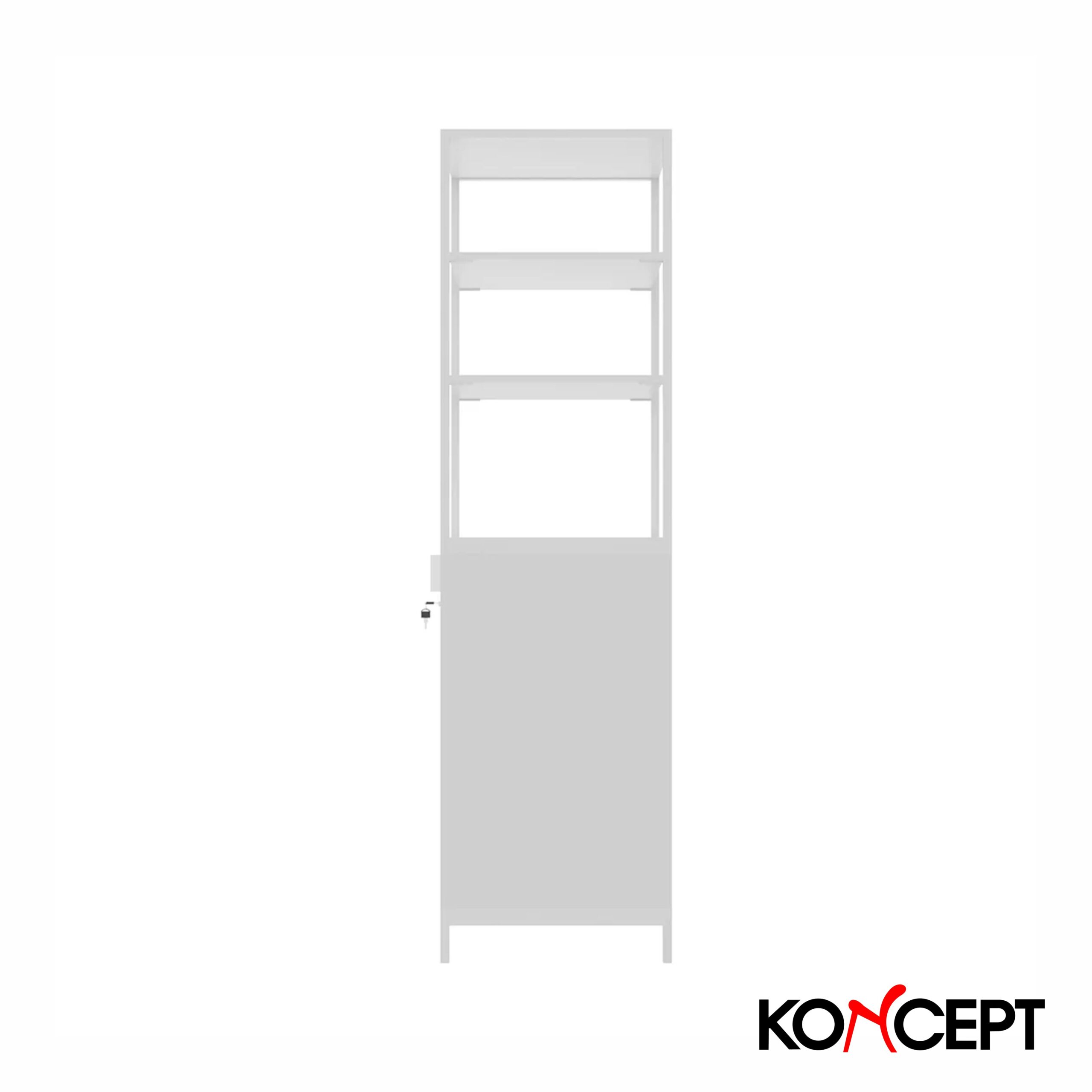 KC-PLAY WOKEN TALL CABINET CT40-C WHITE 03