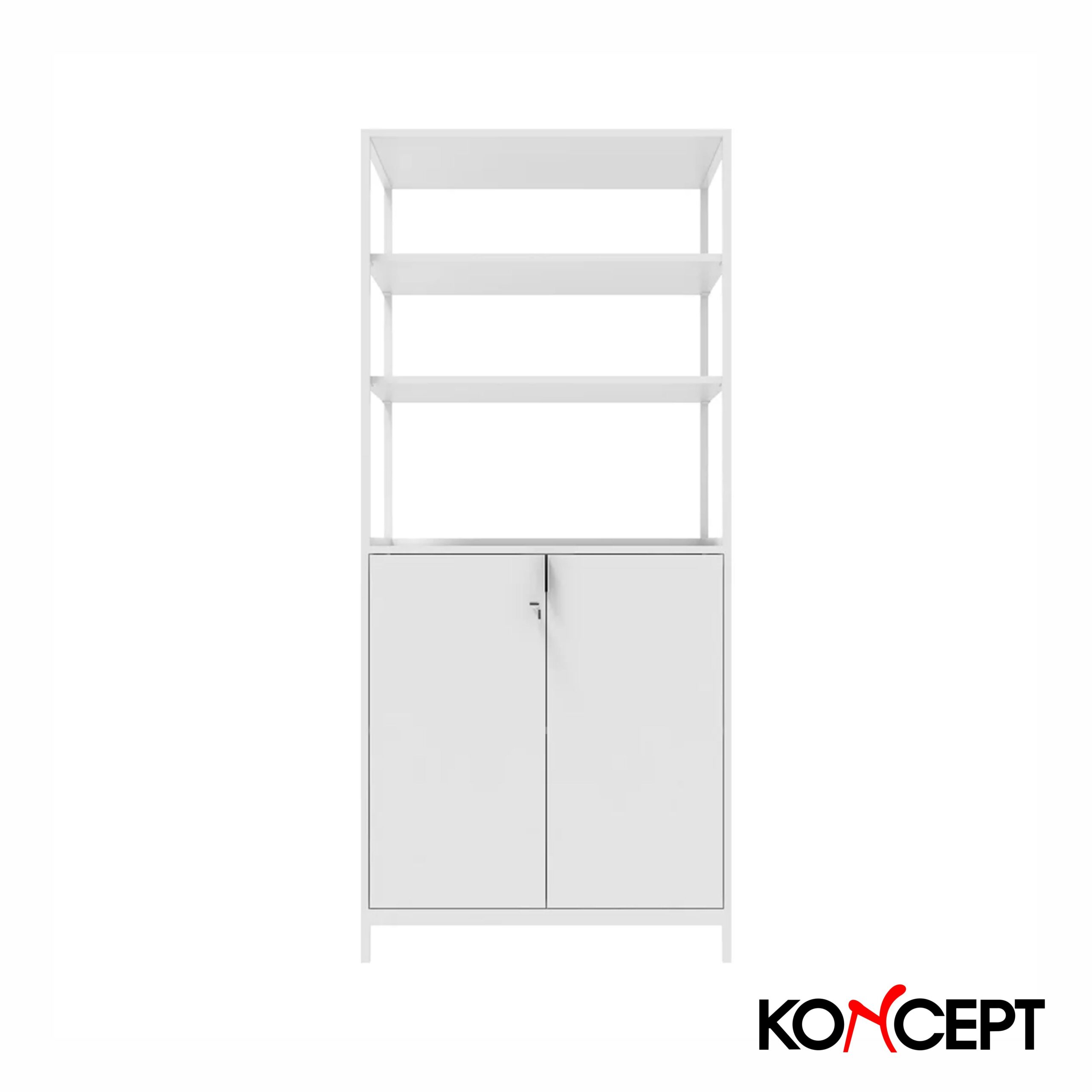 White Tall Cabinet (KPL-WN-CT80C-W) – Allora Office Furniture