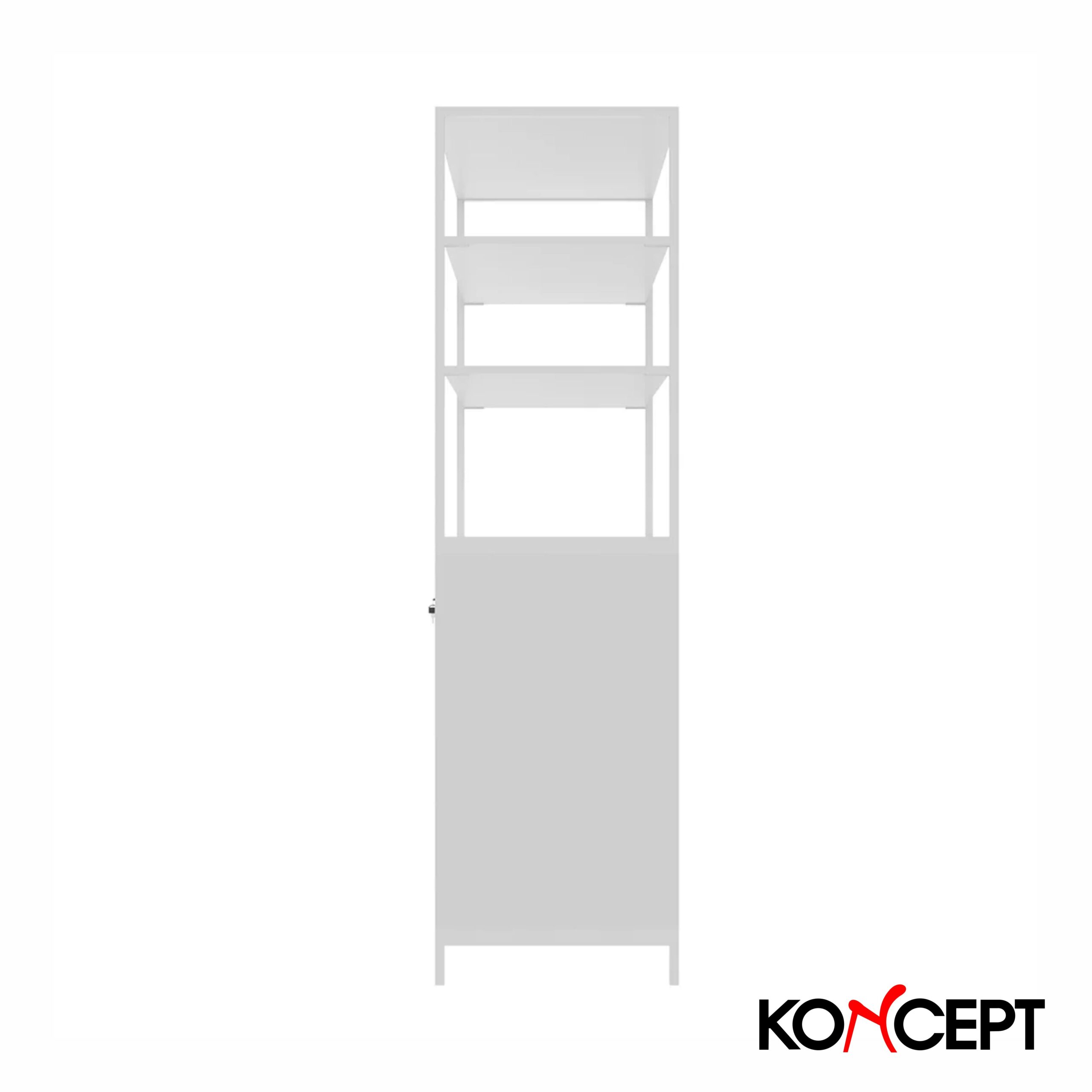 KC-PLAY WOKEN TALL CABINET CT80-C WHITE 03